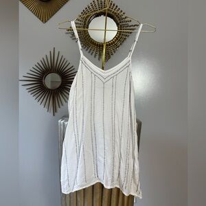 Milk Shake - White Beaded Tank Top